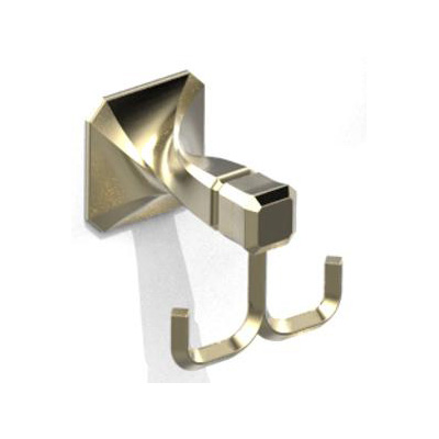 Double Hooks Metal Towel Rack