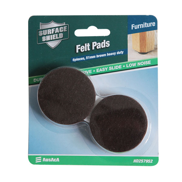 Durable furniture foot felt pads